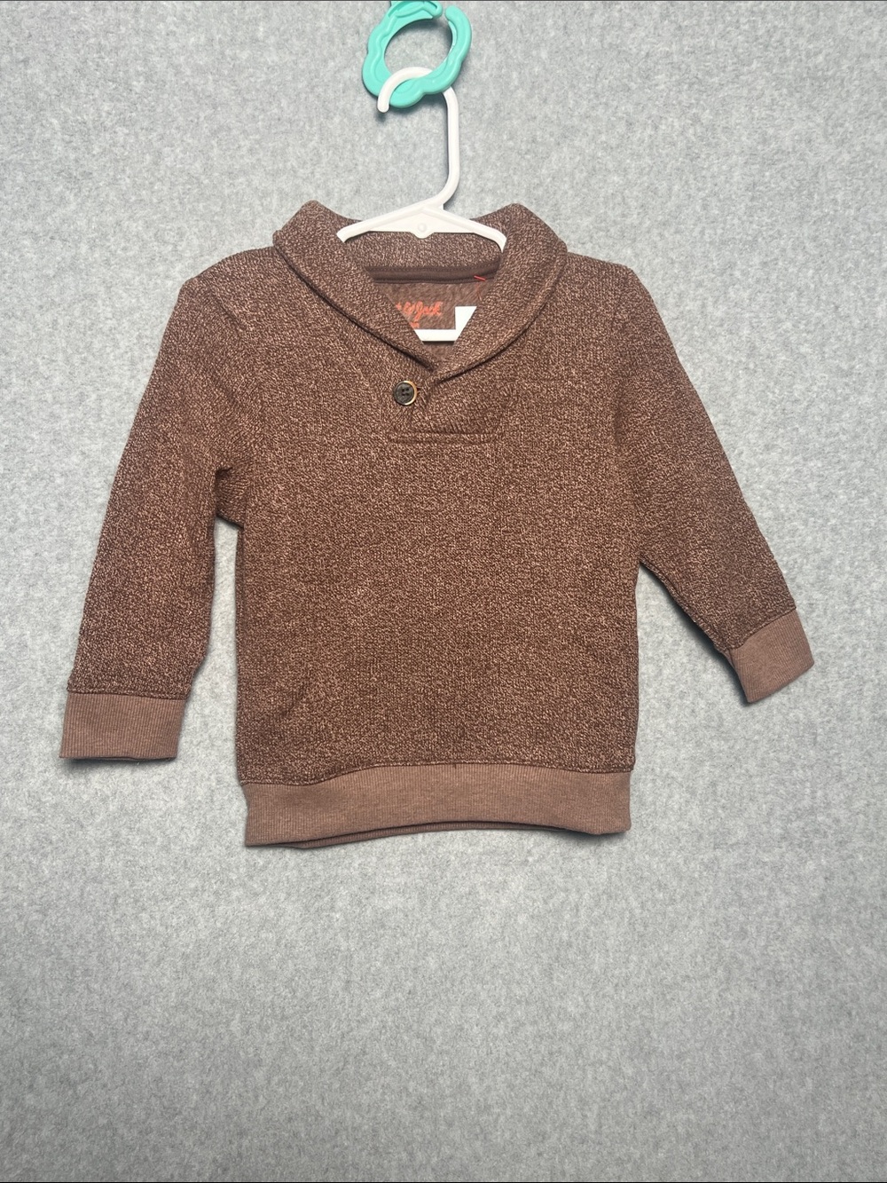 Cat & Jack Brown Shawl Collar Sweater - Boys